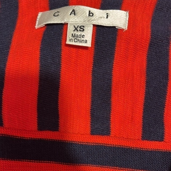 CAbi Au Revoir Yacht Club Red/Blue Striped Jacket Sz XS EUC - Picture 11 of 12